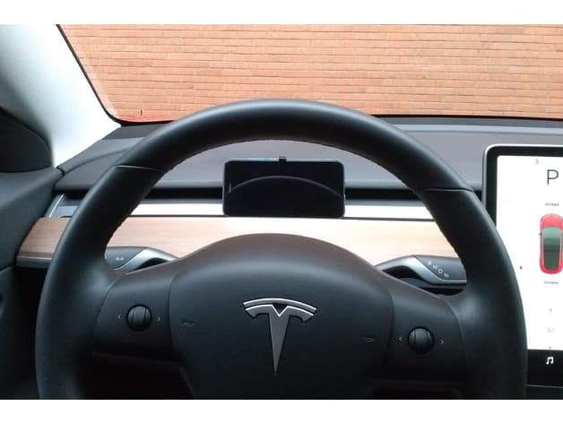 Small & Simple Tesla Model 3 Phone Mount - image 4 of 6
