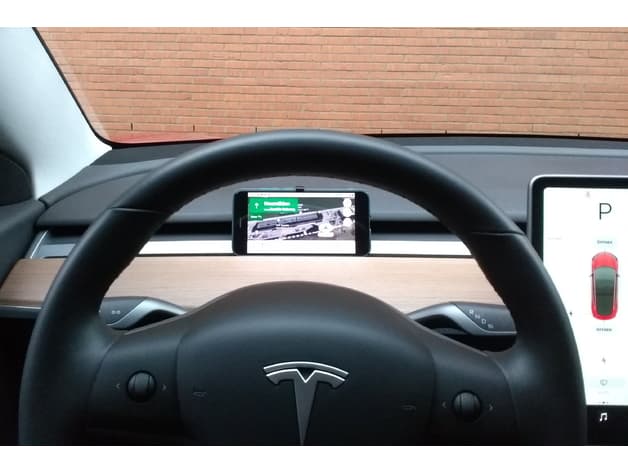 Small & Simple Tesla Model 3 Phone Mount - image 5 of 6