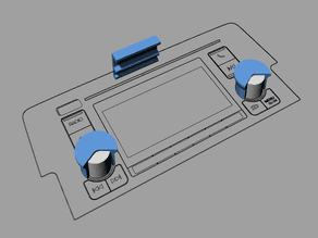 2016- Honda Civic Climate Knob Cap for Tablet Mounting - image