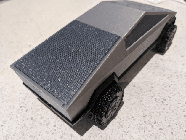 Photo of Cybertruck bed cover - articulated