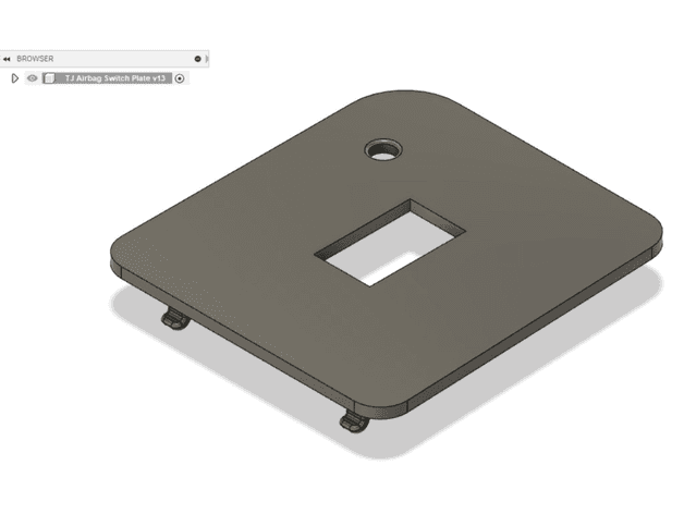 Jeep TJ Airbag Switch Replacement Plate - image 2 of 3