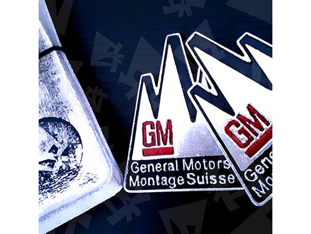 General Motors Opel Montage Suisse Badge - image