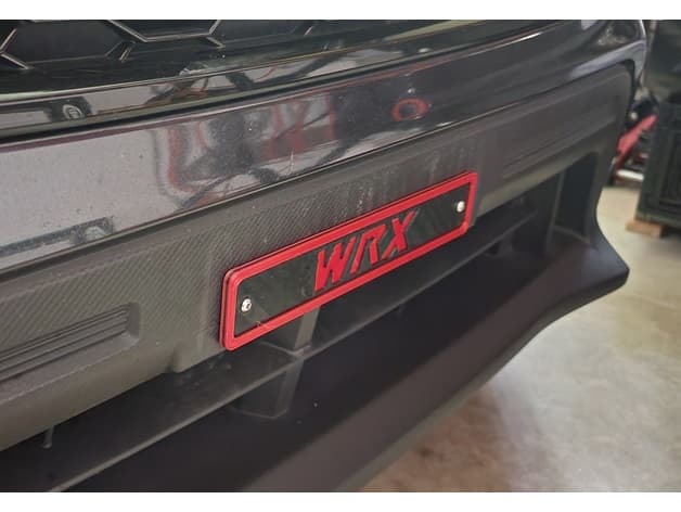 2015+ Subaru WRX License Plate Delete - image