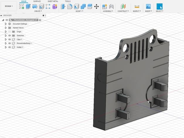 Jeep Renegade phone holder preview