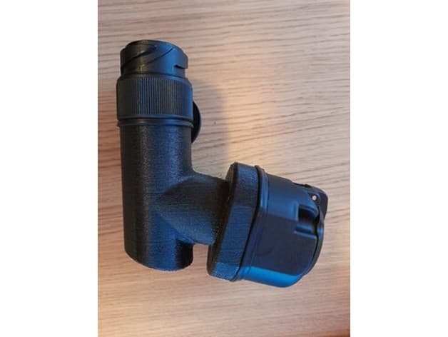 Angle adapter for trailer hitch Tesla Model X (Europe) preview
