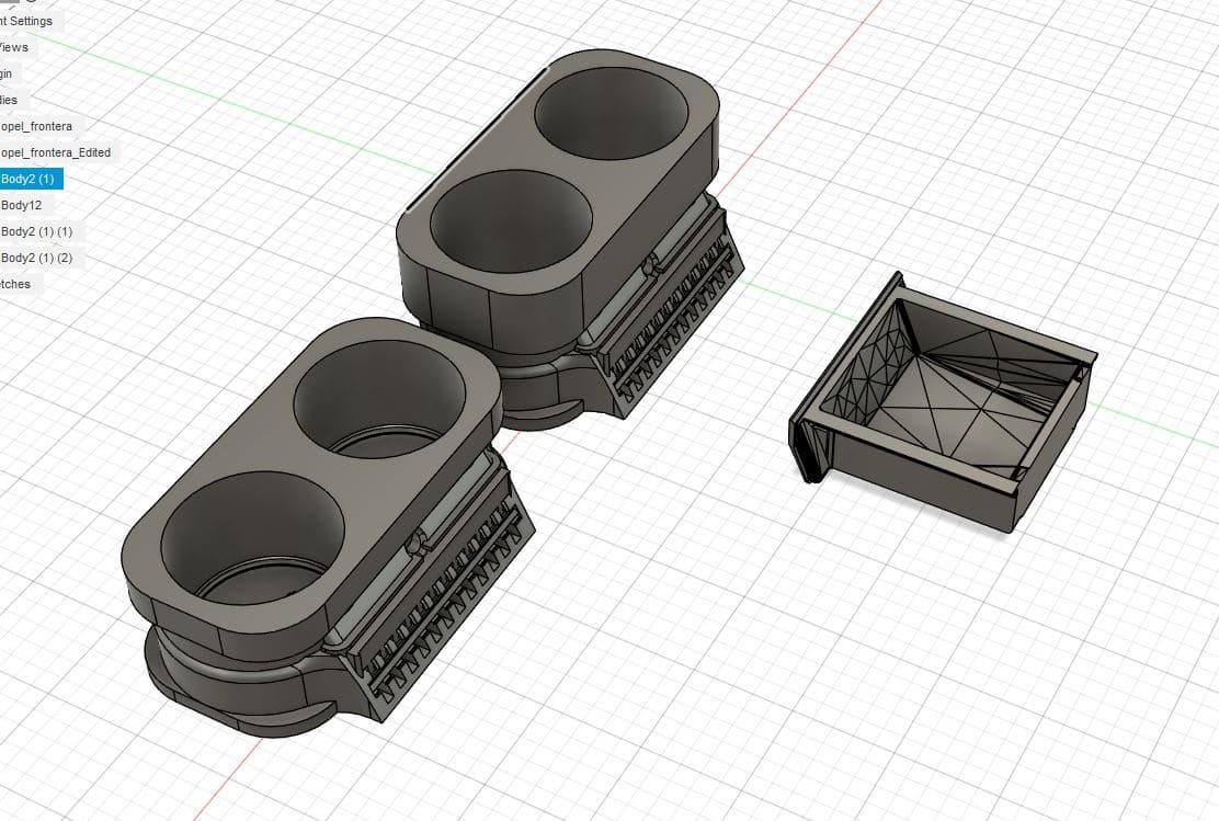 Isuzu Amigo/Opel Frontera GEN 1 Rigid cup holders preview