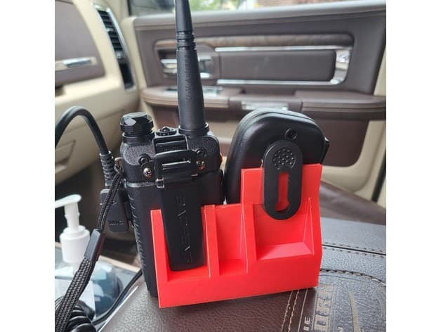 UV-5R and mic stand for Ram 1500 (4th gen) preview