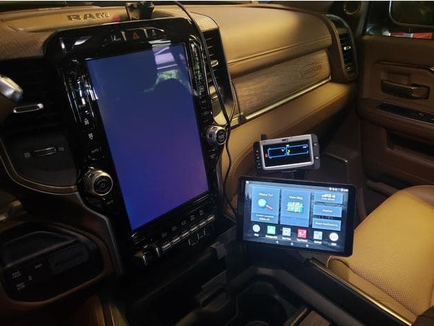 Improved GPS/TTPMS display mount for 2020 RAM preview