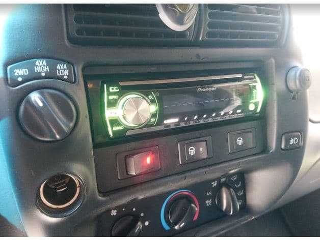 Ford [Explorer] Ranger Single DIN Aftermarket Stereo Trim preview