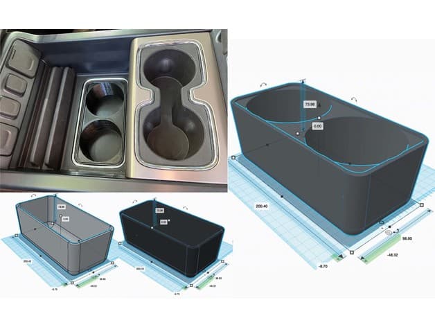 GMC Sierra / Chevy Silverado HD Center Console Storage Trays preview