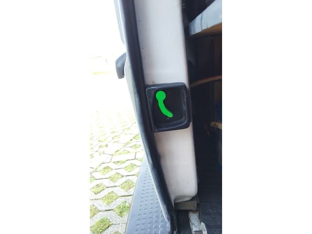 vw t4 transporter rear left door handle. preview