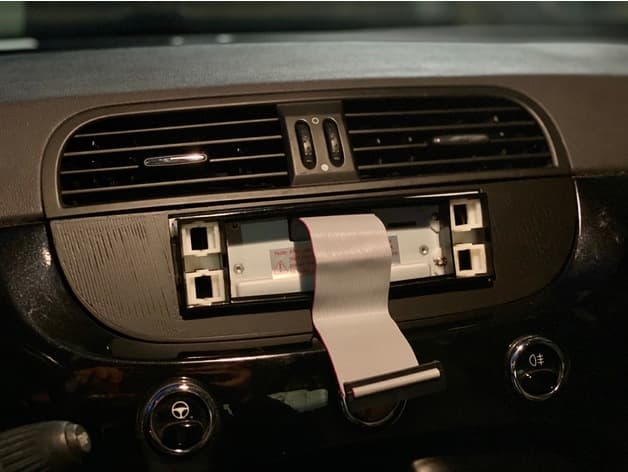 Fiat 500 Din1 Cover / Blende (Joying) preview