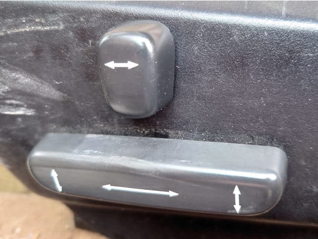 Saab electric power seat adjuster button switch knob cap for c900 900 OG NG 9000 9-5 preview