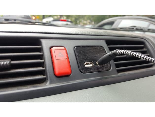 Honda Cr-v I 1997 CLOCK to USB mount preview