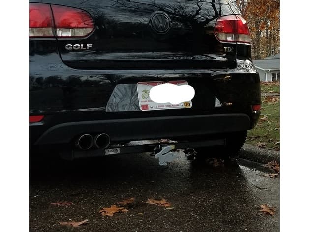 VW Rabbit Hitch Receiver Cover preview