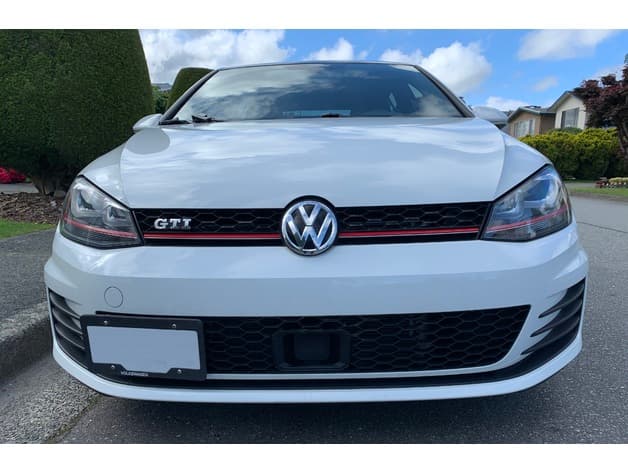 MK7 GOLF GTI Licence Plate holder preview