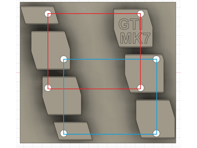 MK7 GOLF GTI Licence Plate holder preview