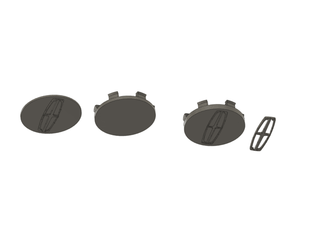 Lincoln logo 60 mm wheel cap preview