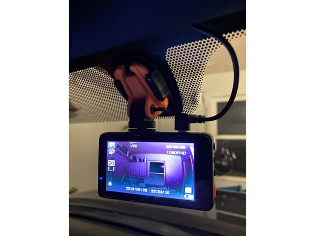 Go Pro Buckle Mount, altered for apeman dash cam preview