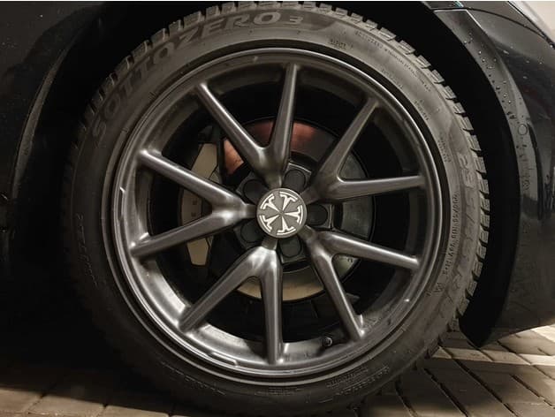Tesla Model 3 Aero Cap induction motor style preview