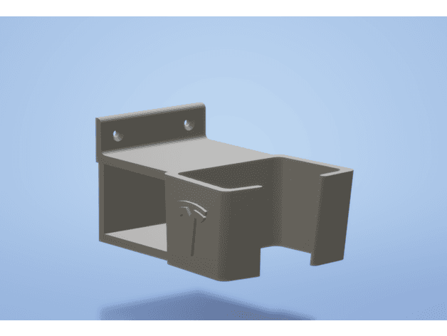 Tesla UMC wall mount with back clearance and top mount preview