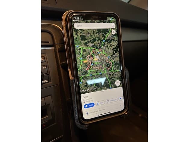 VW Audi FSE iPhone 11 Mount with Baseus 15w Qi Charger preview