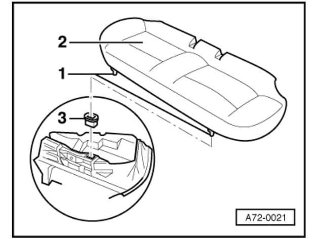 Audi A4 B5 Backseat Clip preview