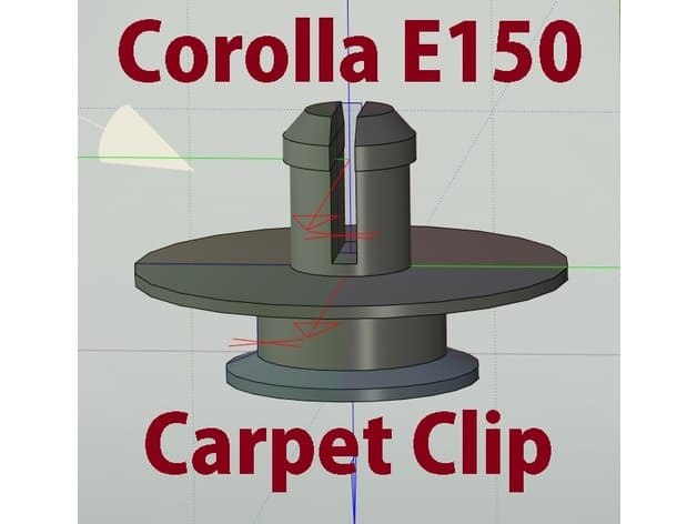 Toyota Corolla E140, E150 Rubber Carpet Clip preview