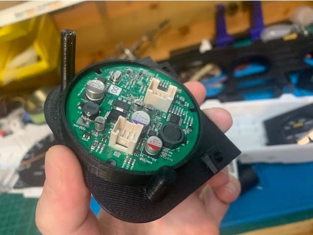 Toyota Supra Mk3 cluster's fuel gauge adapter for AEM x-series gauge preview