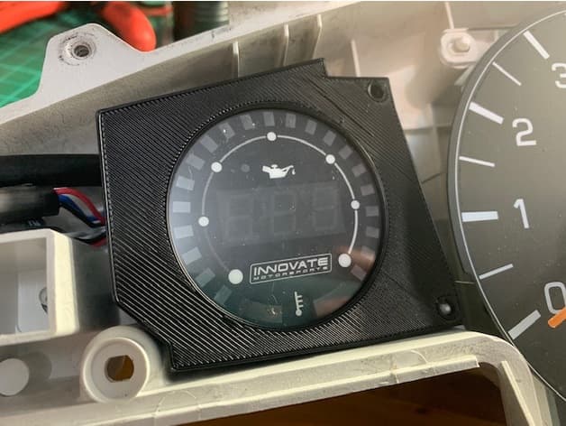 Supra Mk3 cluster's left gauge adapter for Innovate gauge preview