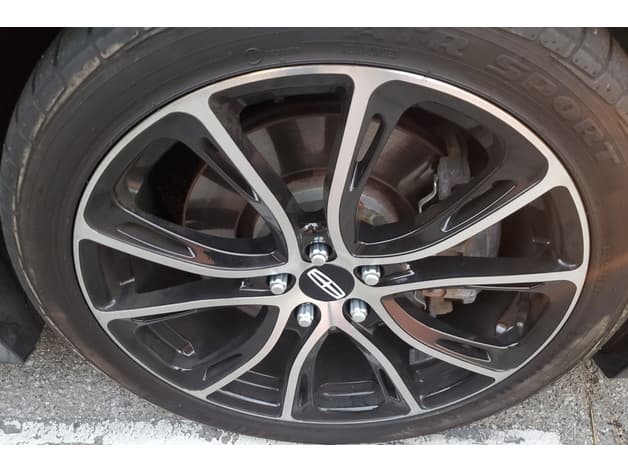 Lincoln logo 60 mm wheel cap preview