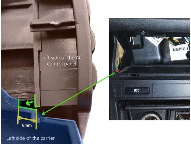 Photo of Double Din AC Relocation Bezel for BMW E46, cheap solution