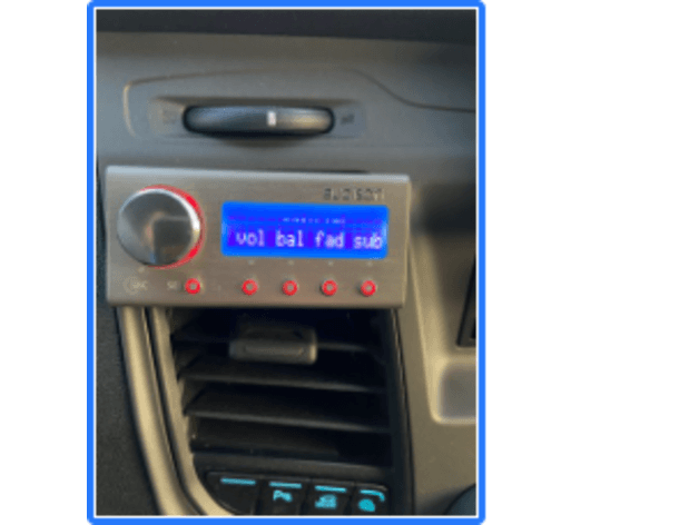 Audison DSP DRC holder air vent ford transit 2020 preview