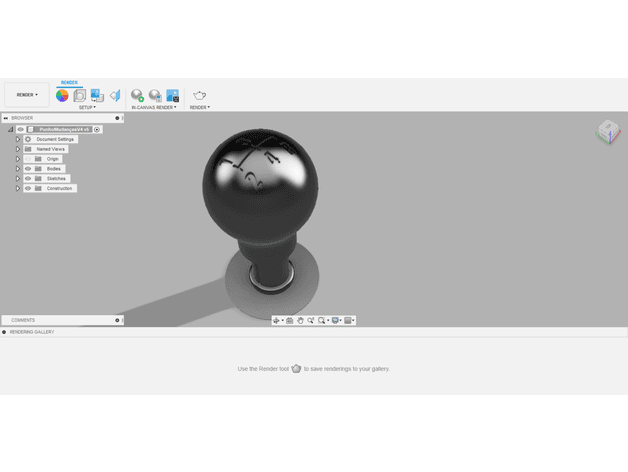 Datsun B110 1200 shift knob preview