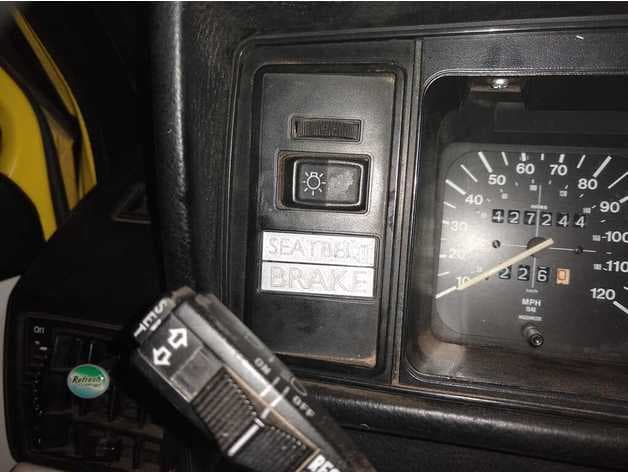 Volkswagen MK1 convertable warning light covers preview