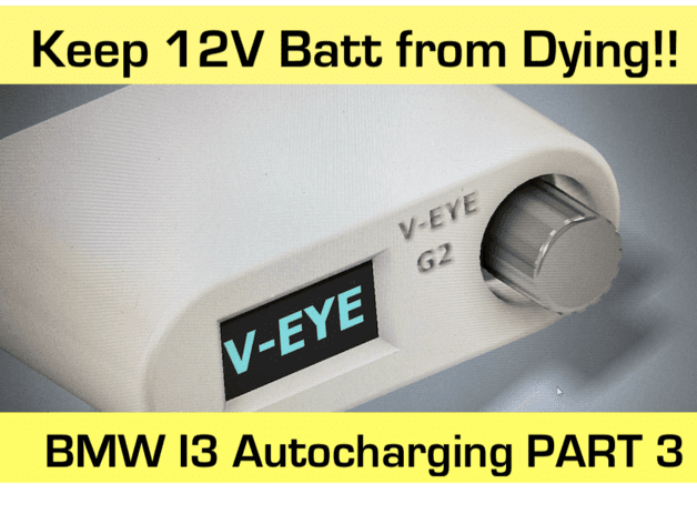 BMW i3 DIY voltage monitor project case preview