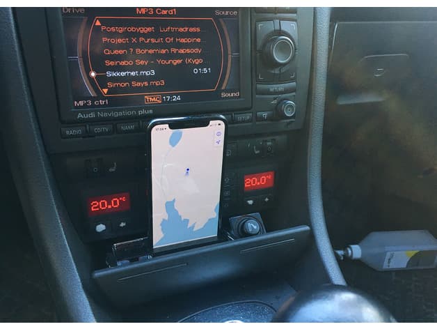 Audi a6 c5 ashtray iPhone X holder preview