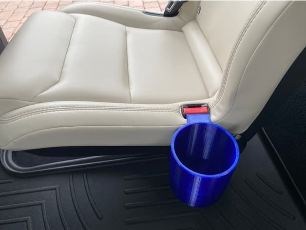 Hydroflask cup holder for Tesla Model X 6 seater seats preview