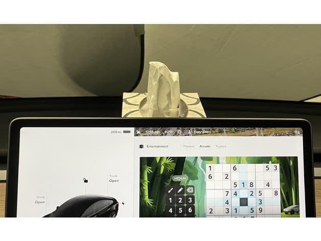 Tesla Model 3 Tissue Box Holder preview