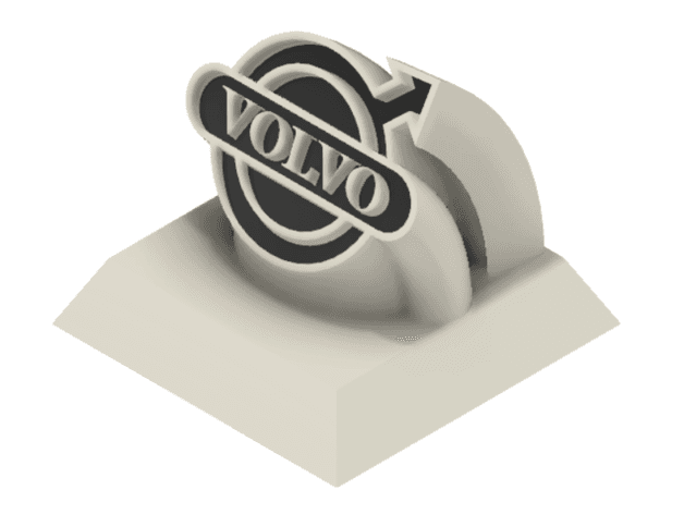 Volvo bonnet emblem preview