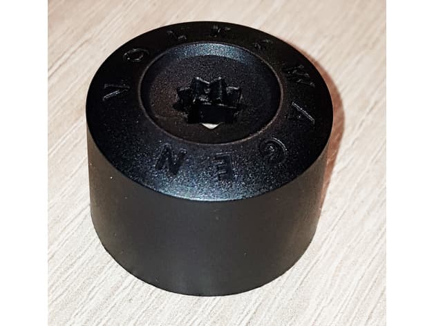 VW Volkswagen wheel screw star cap remover tool preview
