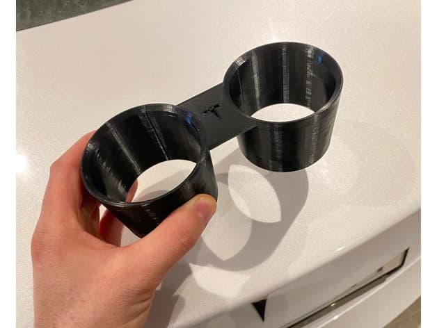 Tesla Model 3 Dual Cup holder insert preview