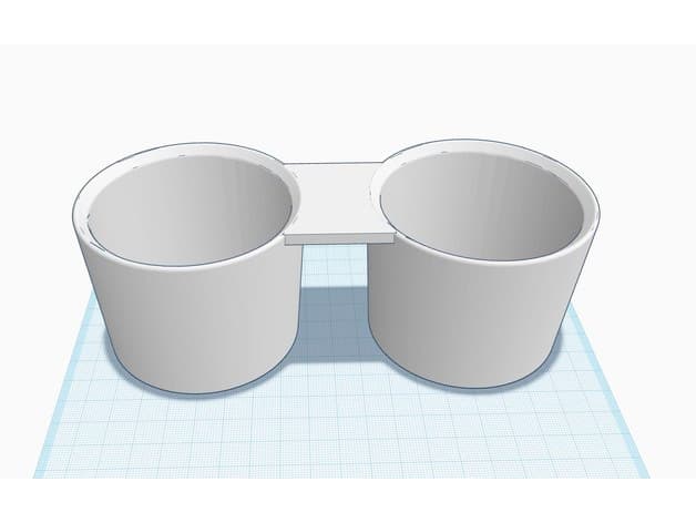 Tesla Model 3 Dual Cup holder insert preview