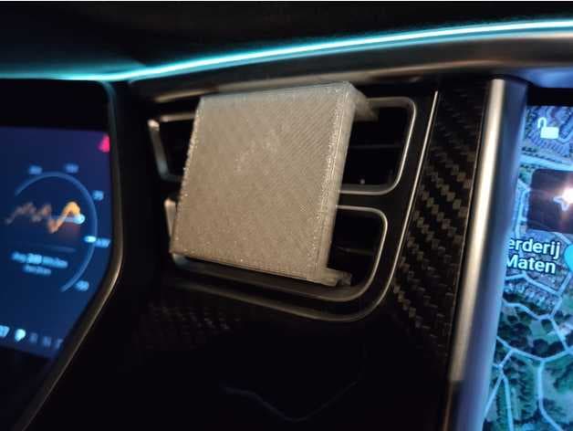 Tesla model S phone holder vent preview
