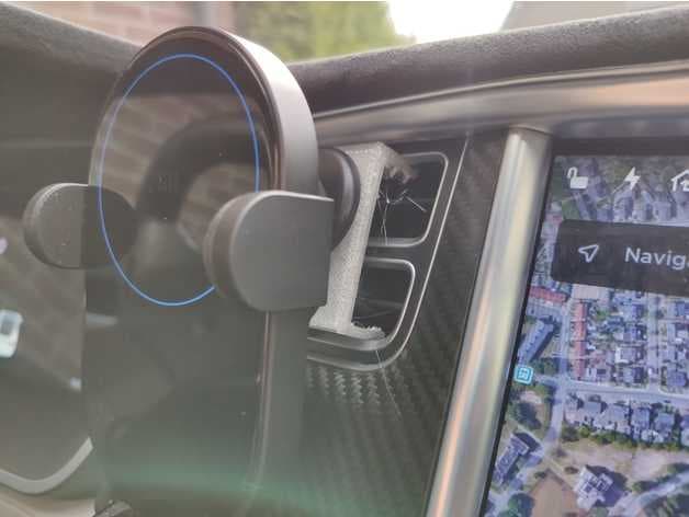 Tesla model S phone holder vent preview