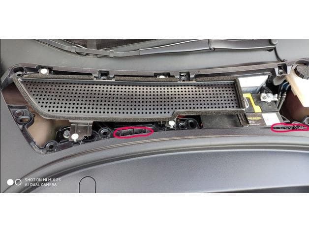 Model 3 frunk reinforcement part preview