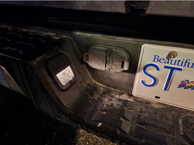 Toyota Tacoma glare blocker for better backup camera view (license plate lights) preview