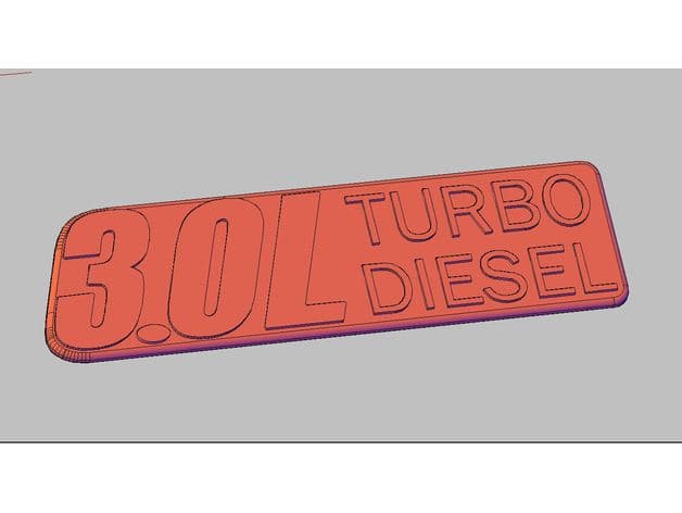 3.0L Turbo Diesel (Ecodiesel) Emblem preview