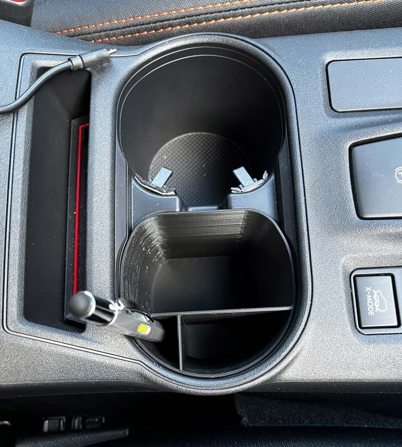 2022 SUBARU XV CROSSTREK cup holder mod preview