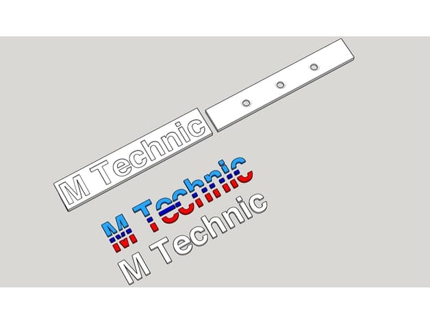 M Technic Grill Emblem - E30 preview